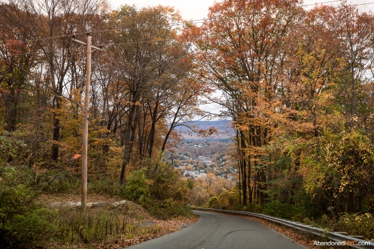 The town of North Adams appears from a hillside en route from Mt. Greylock.